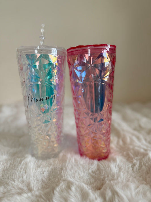 Iridescent drinks tumbler
