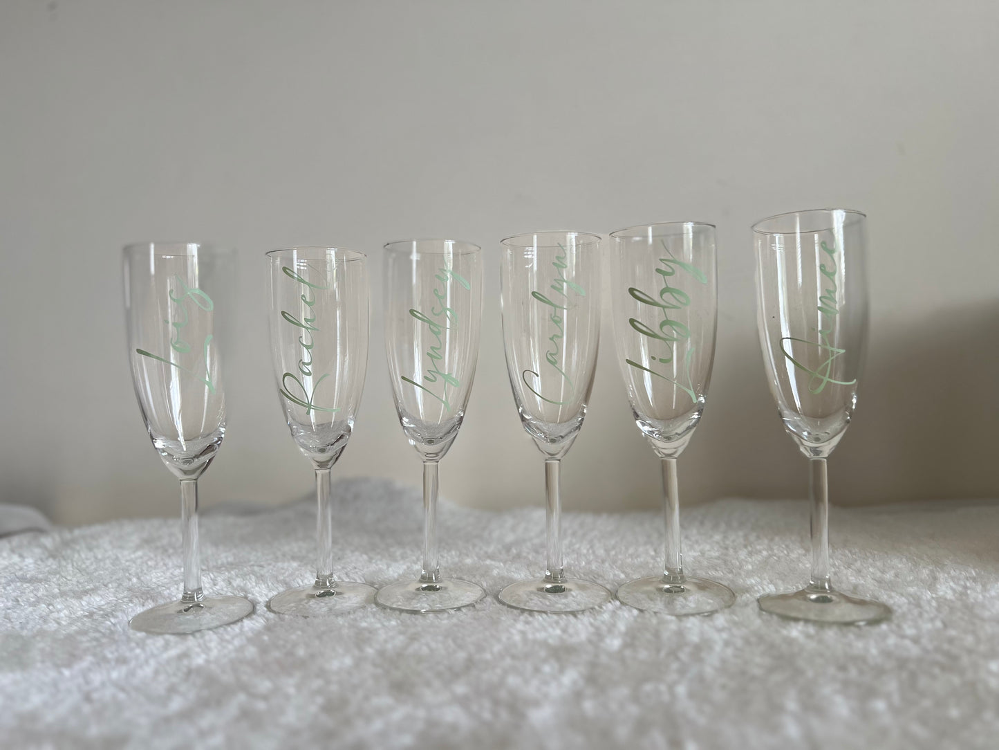 Personalised Glass Flute