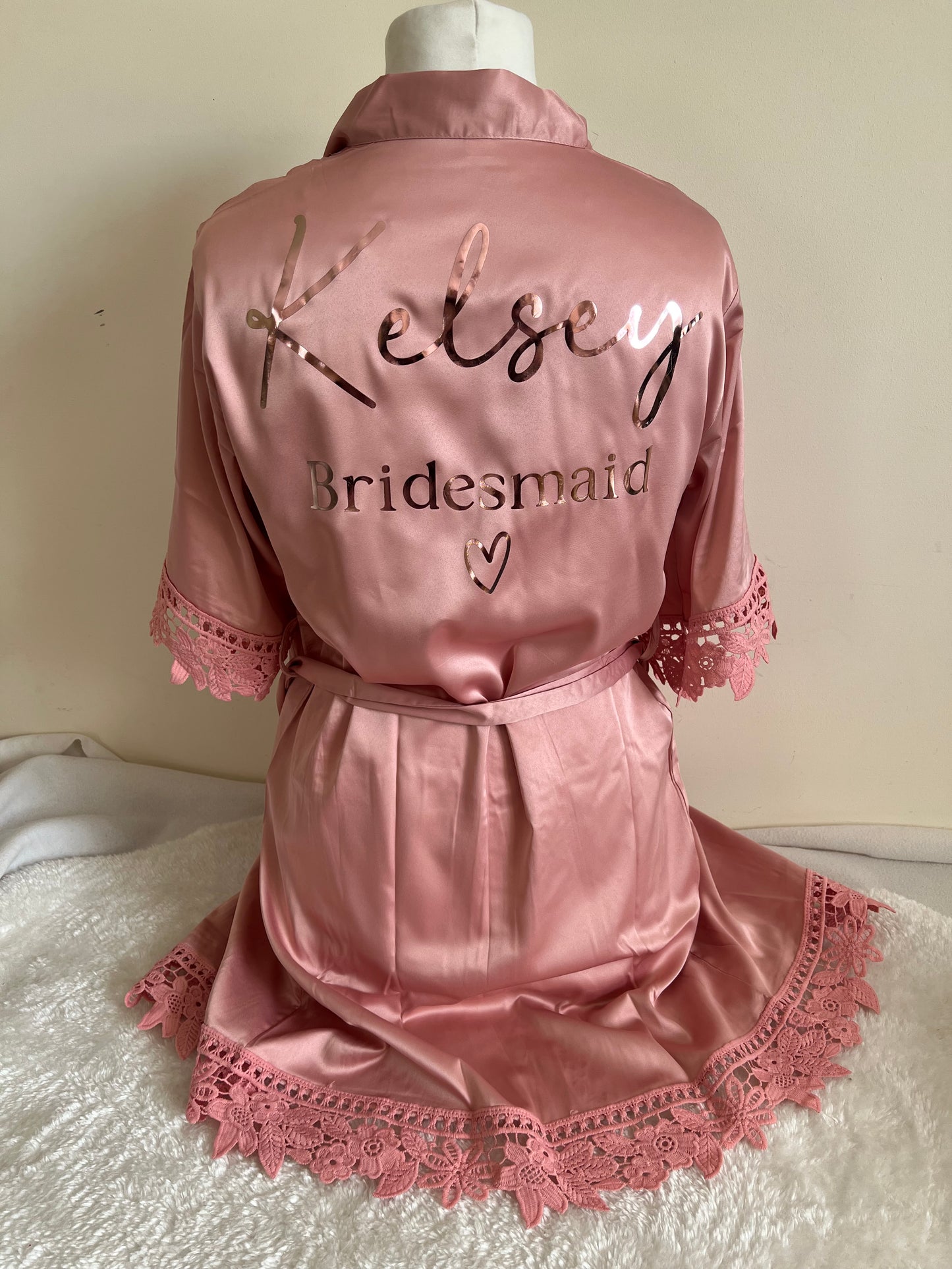 Lace Sleeve Adult Robe