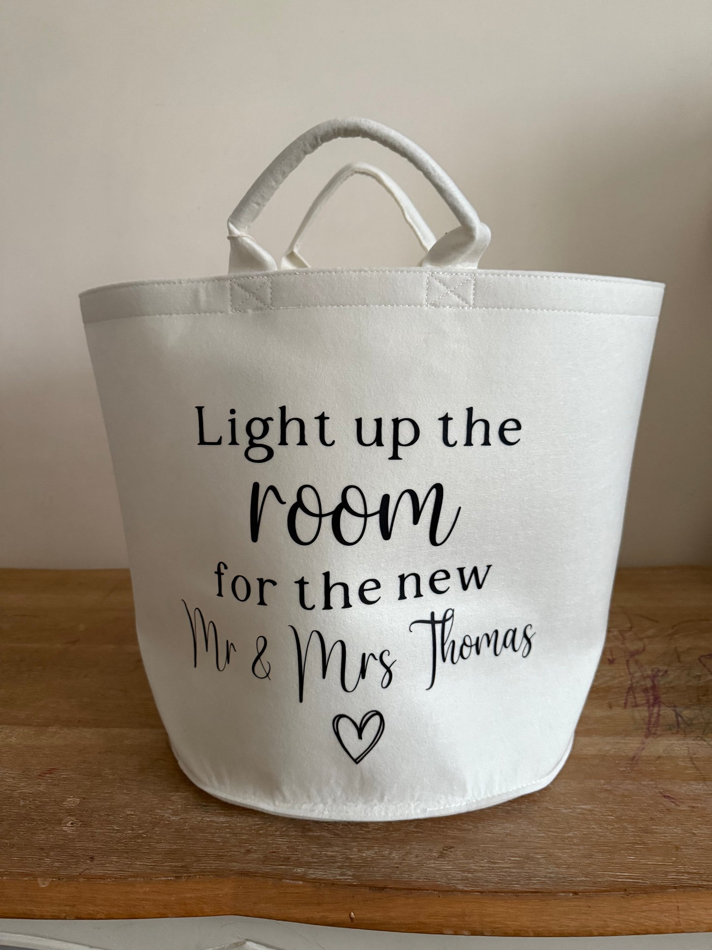 Personalised Felt Storage Basket's/Trugs