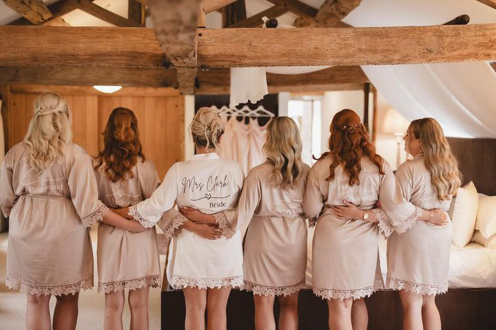 Lace Sleeve Adult Robe
