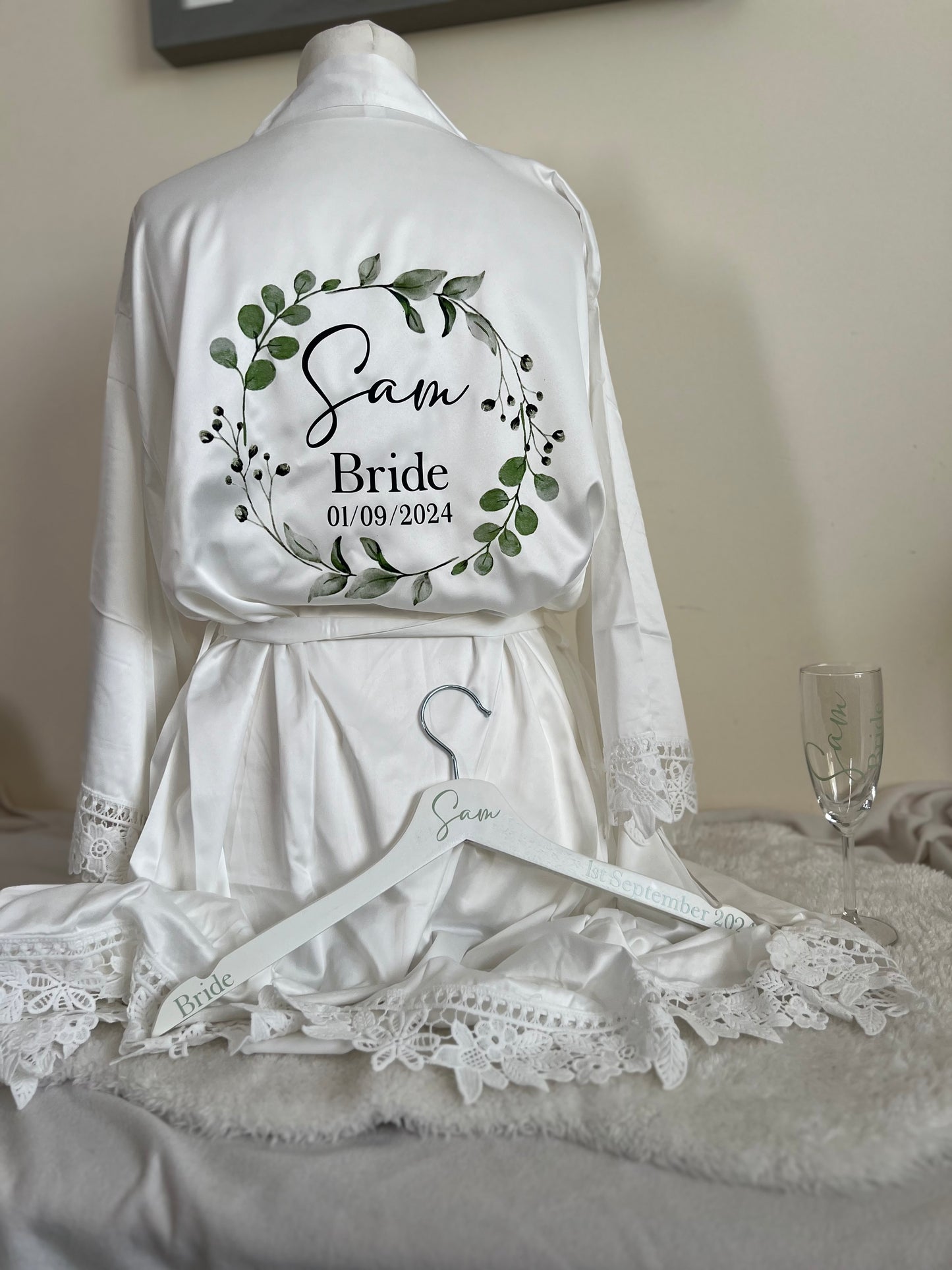 Lace Sleeve Adult Robe