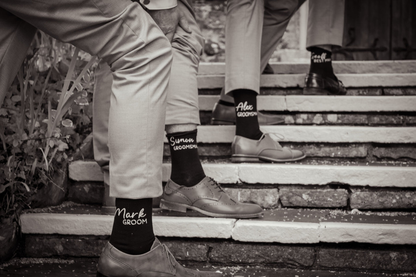 Personalised Black Socks
