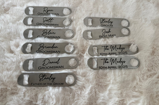 Personalised Silver Metal Bottle Opener