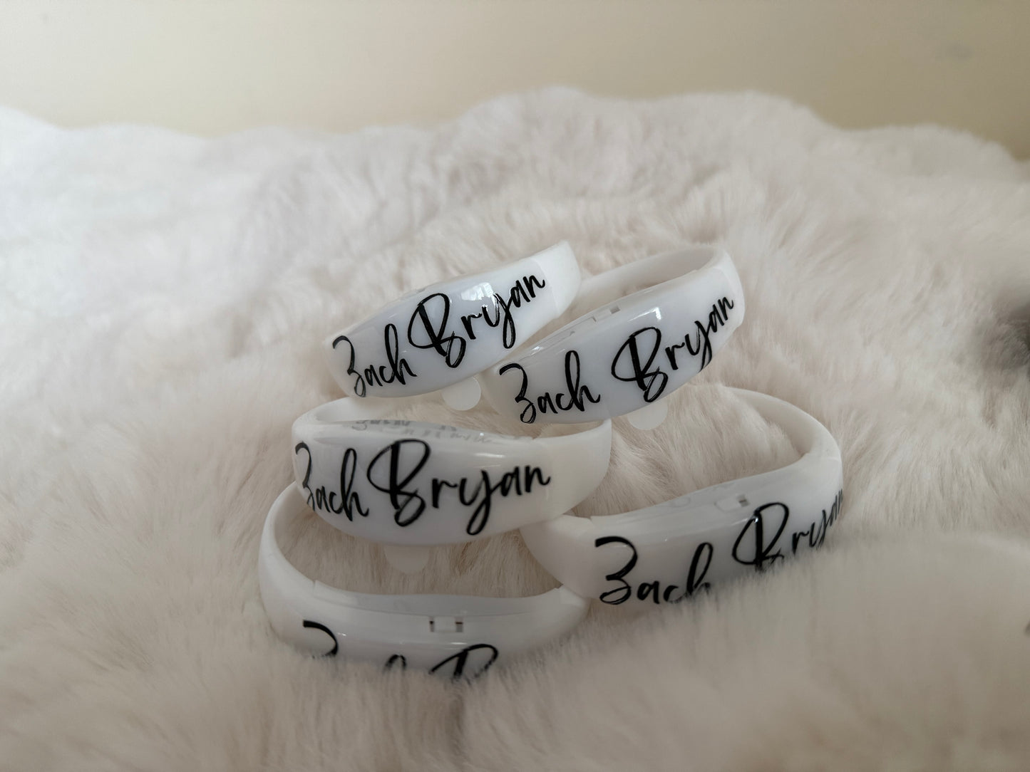Light up song activated glow band wrist band