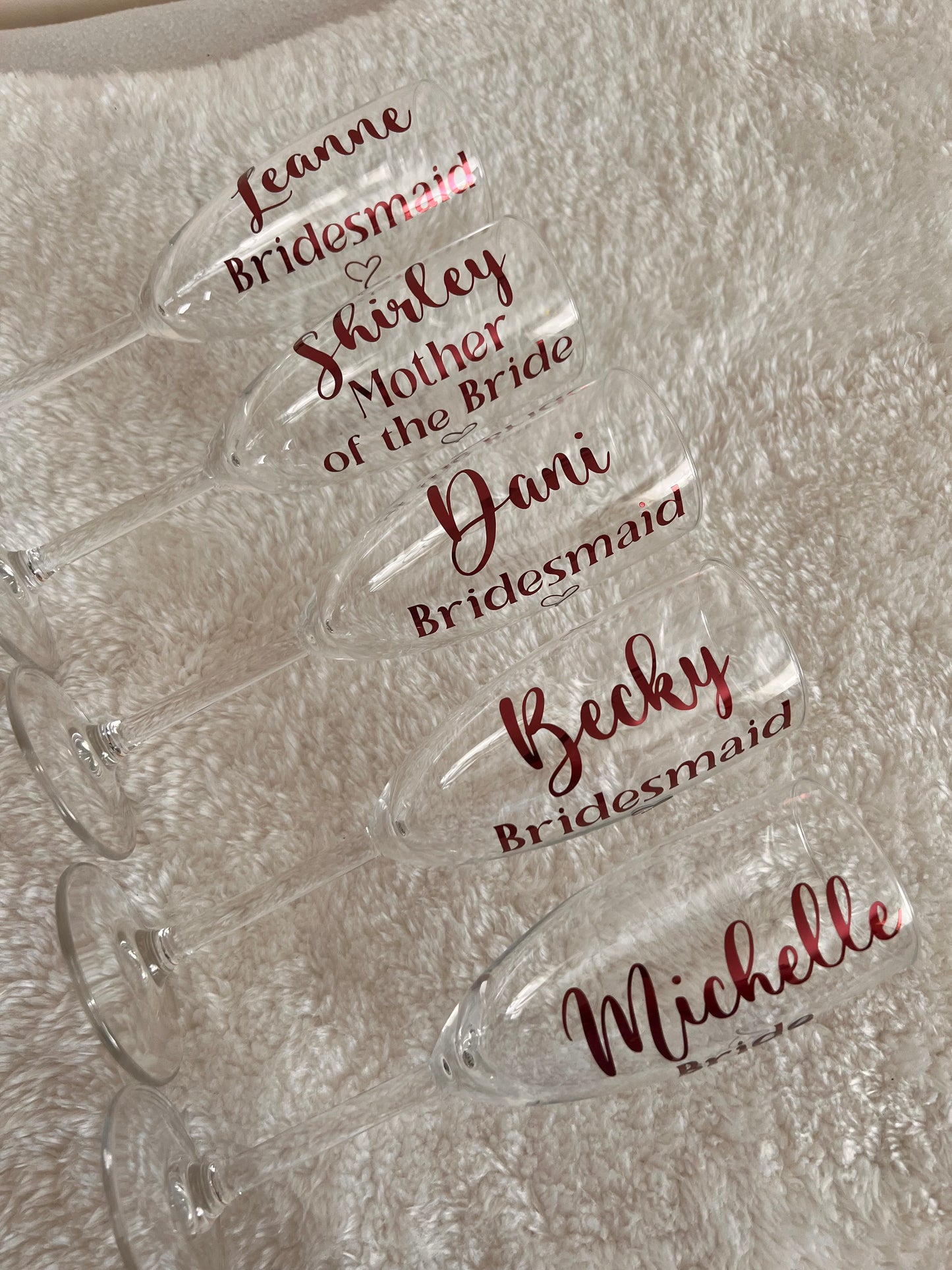 Personalised Glass Flute