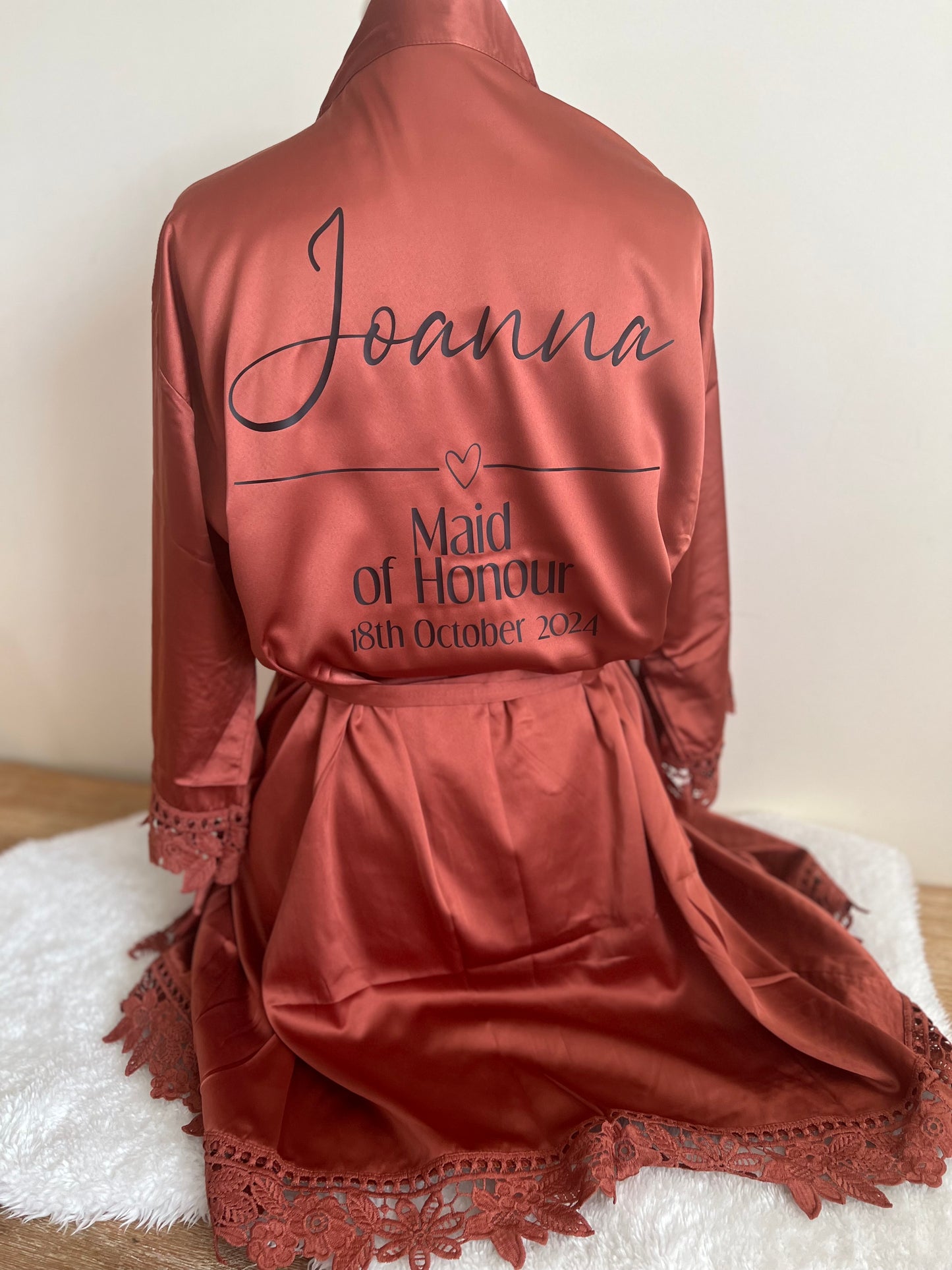 Lace Sleeve Adult Robe
