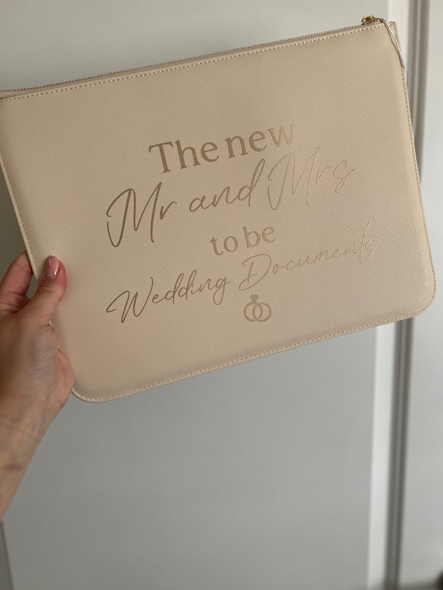 Large Zipper Document Wallet