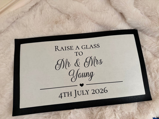 Personalised Bar Runner/Mat