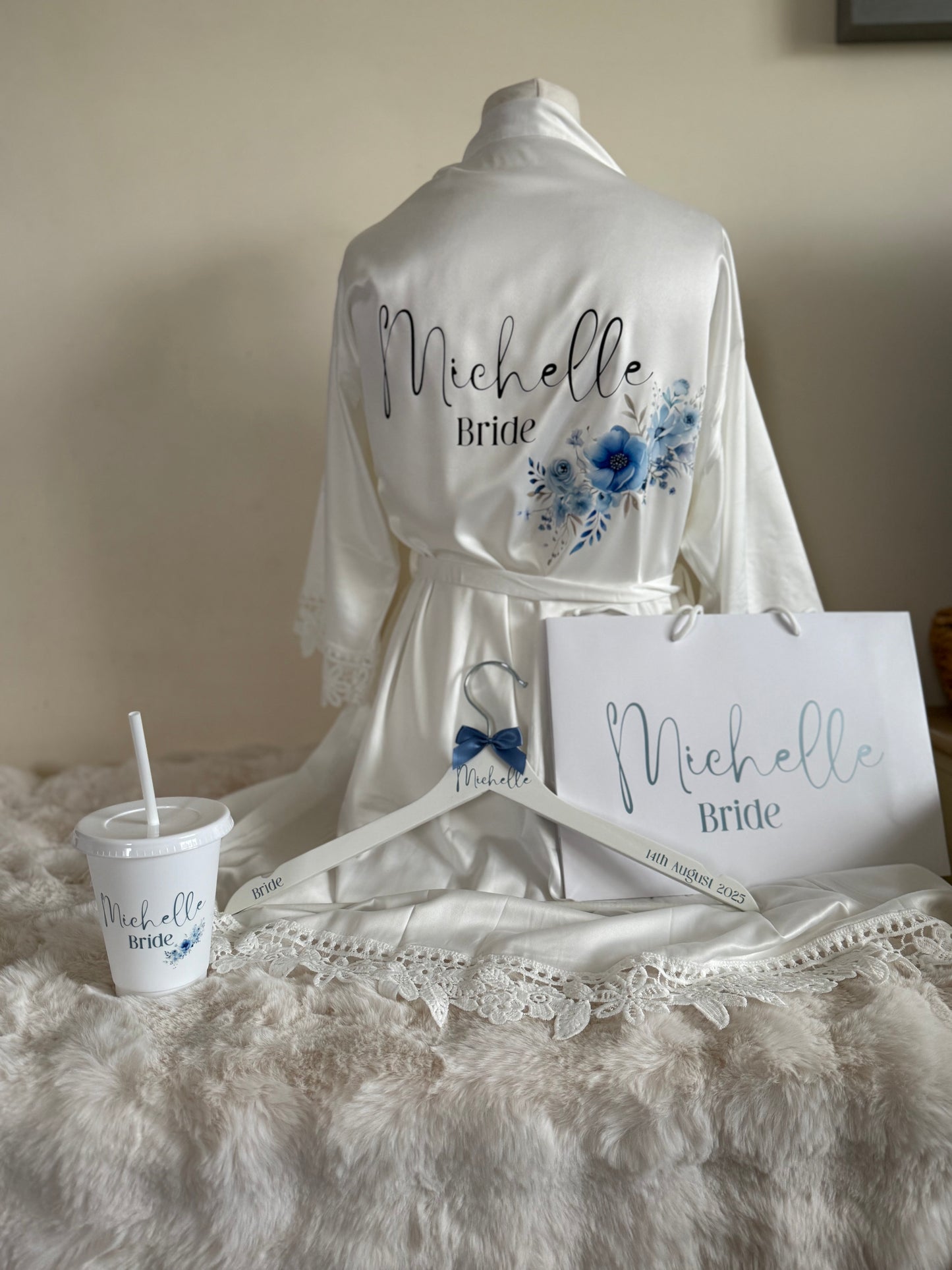 Lace Sleeve Adult Robe