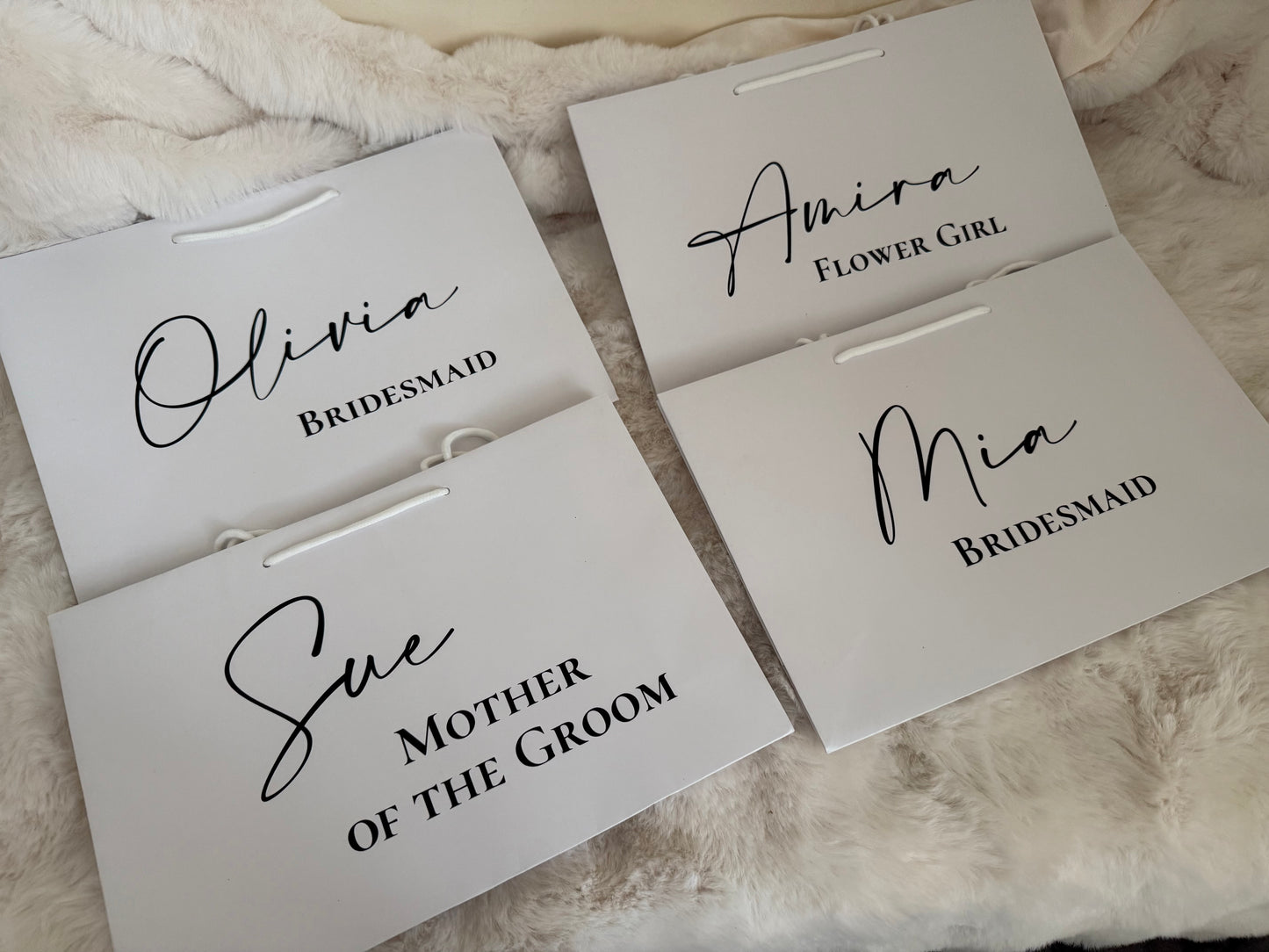 Regular Gift Bags - White or Black