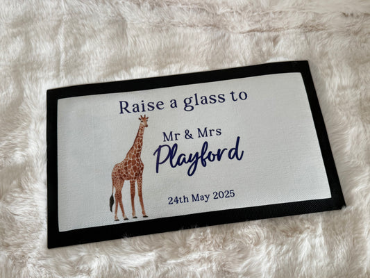 Personalised Bar Runner/Mat