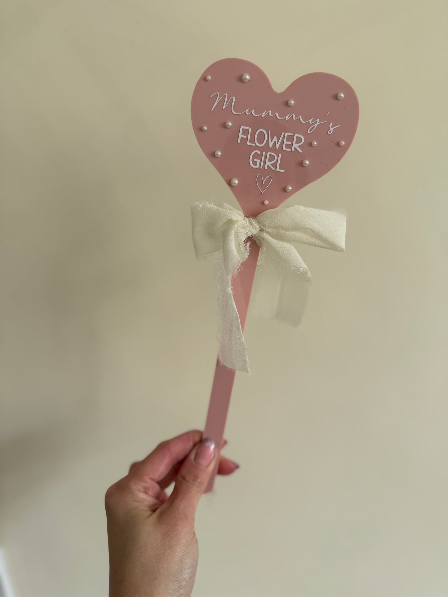 Heart/Star Handheld Wand- Flower Girl/Boy