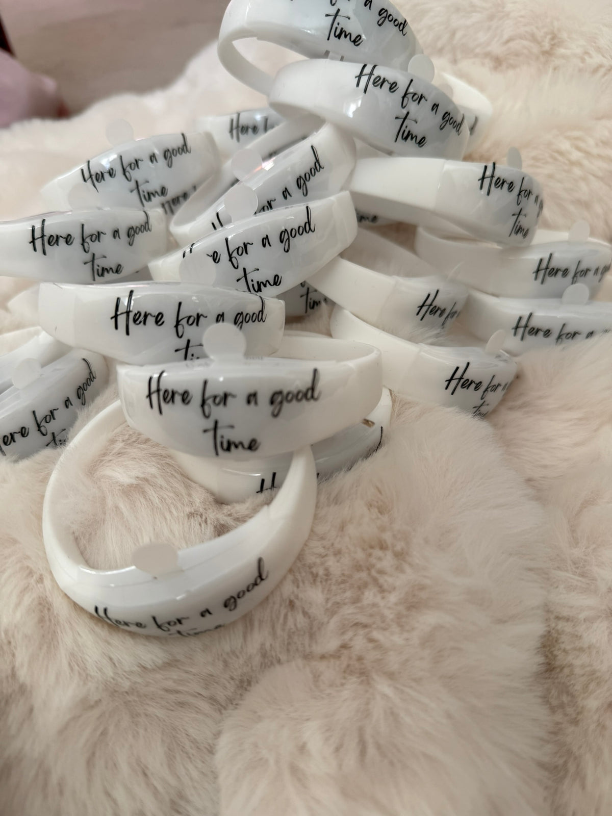 Light up song activated glow band wrist band